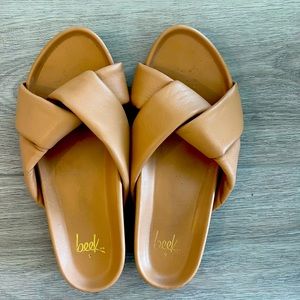 Cute and comfy fashionable slides.  Perfect for errands and date nights.